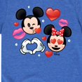 thumbnail image 3 of Disney Emoji - Mickey Minnie Love - Toddler And Youth Short Sleeve Graphic T-Shirt, 3 of 5