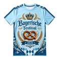 thumbnail image 4 of Telankuip Men's Traditional Bavarian Oktoberfest T Shirt Vintage Printed Classic Crew Neck Short Sleeve Graphic Tees Plus Size Loose Comfort Casual Summer Tops for Festival 1âLight Blue XXXL, 4 of 4