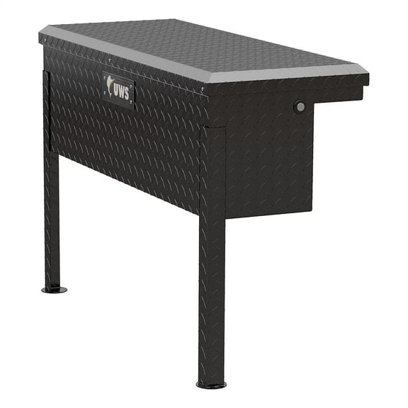 UWS Gloss Black Aluminum 36" Truck Side Tool Box, Low Profile (LTL Shipping)