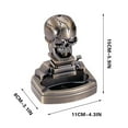 thumbnail image 3 of Ghost Head Ashtray Lighter, Creative Ghost Shape Ashtray With Butane Lighter, Metal Windproof Decorative Ashtray For Home Bar Cafe Office, Smokers Gift Indoor Outdoor Ashtray Lighter, 3 of 7