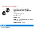 thumbnail image 2 of Front Wheel Hub Assembly Set - Compatible with 2010 - 2014 Jaguar XFR 2011 2012 2013, 2 of 4
