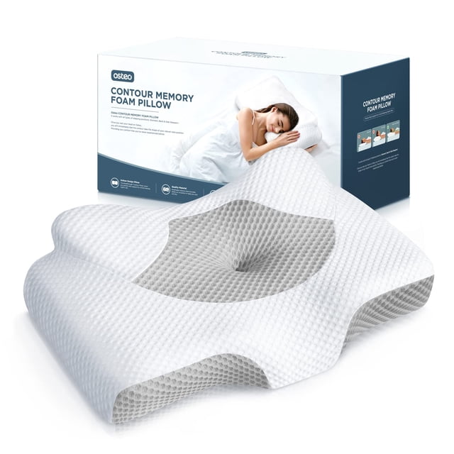 Almohada cervical Osteo Hollow de espuma viscoelástica para aliviar el dolor de cuello