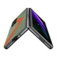 thumbnail image 4 of Techcircle Case for Samsung Galaxy Z Fold 4 7.6" inch 2022, PU Leather Backplane Secure Warp Wireless Charging Anti-fall Shockproof Anti-fingerprint Luxury Elegant Folding Case, Green, 4 of 7