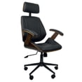 thumbnail image 1 of SILLA OFFICE COLOR NEGRO CON NOGAL AMERICANO, 1 of 2