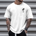 thumbnail image 2 of JAJAHO Mens Hawaii Beach Graphic Tee Summer Casual Oversized Short Sleeve T Shirt Crew Neck Baggy Vintage Streetwear Versatile Tops, 2 of 4