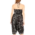 thumbnail image 2 of Sakkas Valdis Women's Boho Harem Loose Baggy Jumpsuit Pants Elephant Smock Elastic - Black - One Size, 2 of 5