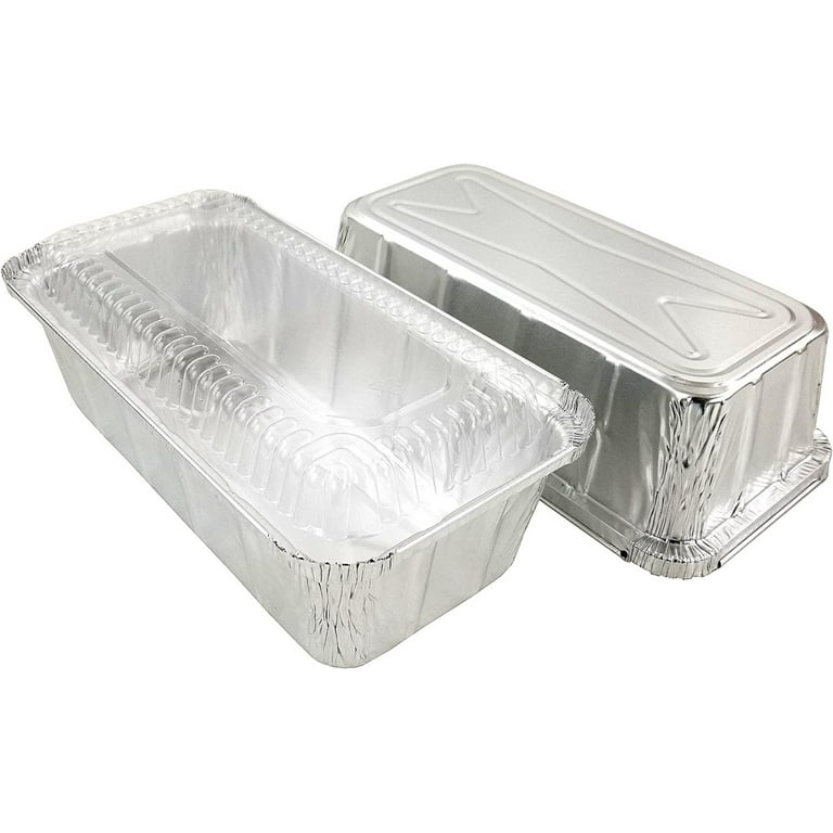 Durable 1 1/2 lb. Aluminum Foil Loaf Pan w/Dome Lid –