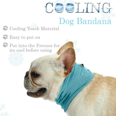 Summer Pet Dog Cat Cooling Collar Self Cooler Necklace Drop Heat Bandana (Best Dog Cooling Bandana)