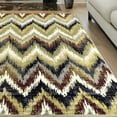 thumbnail image 5 of Zigzag Modern Chevron Indoor Area Rug by Blue Nile Nills - 8' x 10', Red, 5 of 5