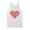 White, variant on Strawberry Heart Tank Top Unisex Large White