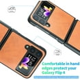 thumbnail image 5 of for Samsung Galaxy Z Flip 4 5G 2022 Case, Slim PU Leather Case Lightweight Protective Case for Samsung Galaxy Z Flip 4 5G 2022 (Brown), 5 of 15