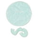 thumbnail image 2 of Mascarilla facial reutilizable de forro polar coral antienvejecimiento para mujeres, mamás y hermanas. Correa de un agujero verde, 2 of 5