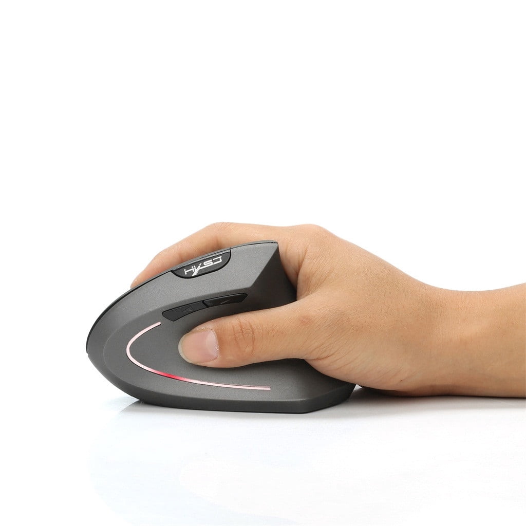Ergonomic Vertical Wireless Mouse Bluetooth 5.0 and 2.4g Usb Receiver Adjustable Dpi Settings for Pc Laptop Desktop Mac Windows Computer Office Home Work Travel Portable Use