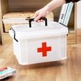 thumbnail image 4 of MesaSe Storage Box Portable Plastic Home Medicine Case Health Care Pills First Aid Kit Storage Box, 4 of 6