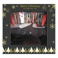 thumbnail image 1 of 1 par de pestañas postizas de pelo de visón y 24 piezas de parches de uñas portátiles, uñas navideñas, 1 of 5