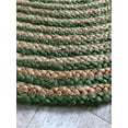 thumbnail image 3 of Avgari Creation Round Handmade Green Hand Braided Jute Rug Rustic Area Rug Carpet Door Mat- 60 Inch (5" Feet), 3 of 3