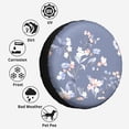 thumbnail image 6 of Kdxio Watercolor Flowers Butterfly for Tire Cover Wheel Protectors Tyre Covers Weatherproof Wheel Covers Universal Fit for Trailer Rv SUV Truck Camper Travel Trailers 16 inch, 6 of 8