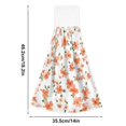 thumbnail image 6 of Yayeee Kitchen Hanging Hand Towels Set of 2 with Loop Bathroom Absorbent Tie Towel, Small Floral Blooms, 6 of 7