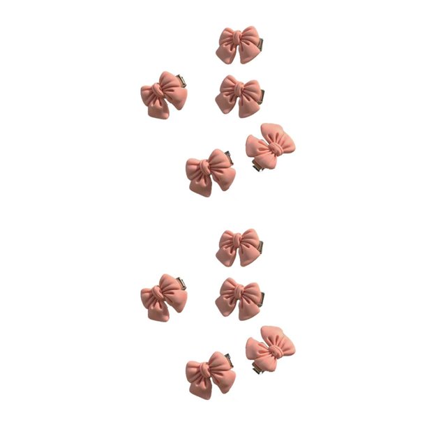 Sonducket 5 piezas de pinzas para el cabello de color rosa con lazo de flores y frutas, horquillas para mujeres y niñas, accesorios para diario, Lazo 2piezas Sonducket CBP442000