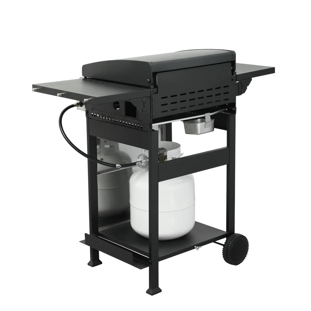 Barara King BBQ Grill, Outdoor Camping Grill,3-Burner Propane Gas BBQ Grill, SS Plancha, 36900BTU Output With Wire Enamel Cooking Grids