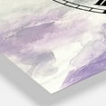 thumbnail image 3 of Designart 'Watercolor Minimal Purple Tones III' Farmhouse wall clock, 3 of 3