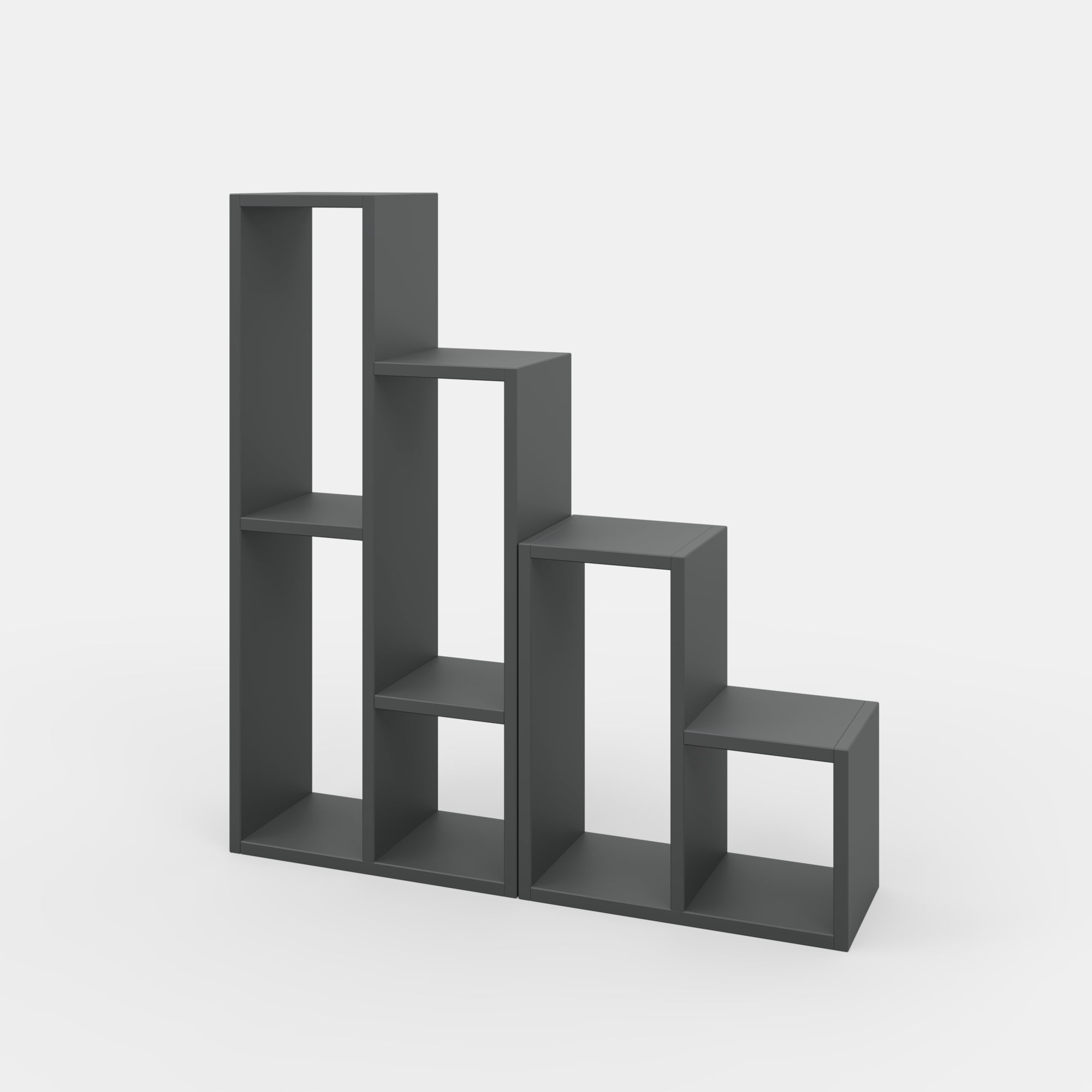 Ada Home Decor Furniture 3 Tier Anthracite Ponce Modern Plant Stand