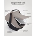 thumbnail image 4 of Funda para Silla de Coche de Bebé Blissful Diary Extra Grande en Malla Gris, 4 of 7