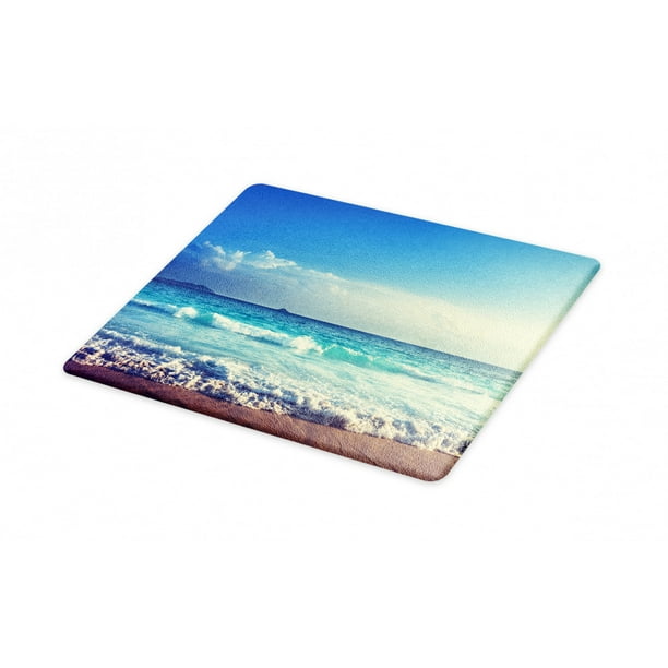 Ocean Cutting Board Tropical Island Paradise Beach At Sunset Time Waves And The Misty Sea Image Decorative Tempered Glass Serving In 3 Sizes By Ambesonne Com - Misty Sea Glass Backsplash Tile Ocean Cutting Board Tropical Island Paradise Beach At Sunset Time Waves And The Misty Sea Image Decorative Tempered Glass Serving In 3 Sizes By Ambesonne Com - Misty Sea Glass Backsplash Tile