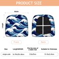 thumbnail image 3 of Waves Pattern Seat Covers for Dining Room Chairs Set Of 4,Stretch Printed Washable Chair Seat Cover with Elastic Ties and Button,Removable Waterproof Couch Cushion Covers, 3 of 6