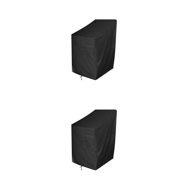 tamizeot Oxford Cloth Chair Cover Foldable Waterproof Reusable Washable Dustproof Patio Park Backyard Covers Accessories Type 1 2Set