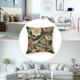 thumbnail image 5 of nygtbtfer  Flowers and Birds Throw Pillow Cushion CoversArt Nouveau Style Vintage Old Retro Style Decorative Square Accent Pillow Case  White, 5 of 7