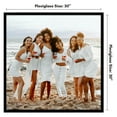 thumbnail image 5 of Americanflat 30x30 Picture Frame with Polished Plexiglass Streamline Collection Thin Border Square - Black, 5 of 7