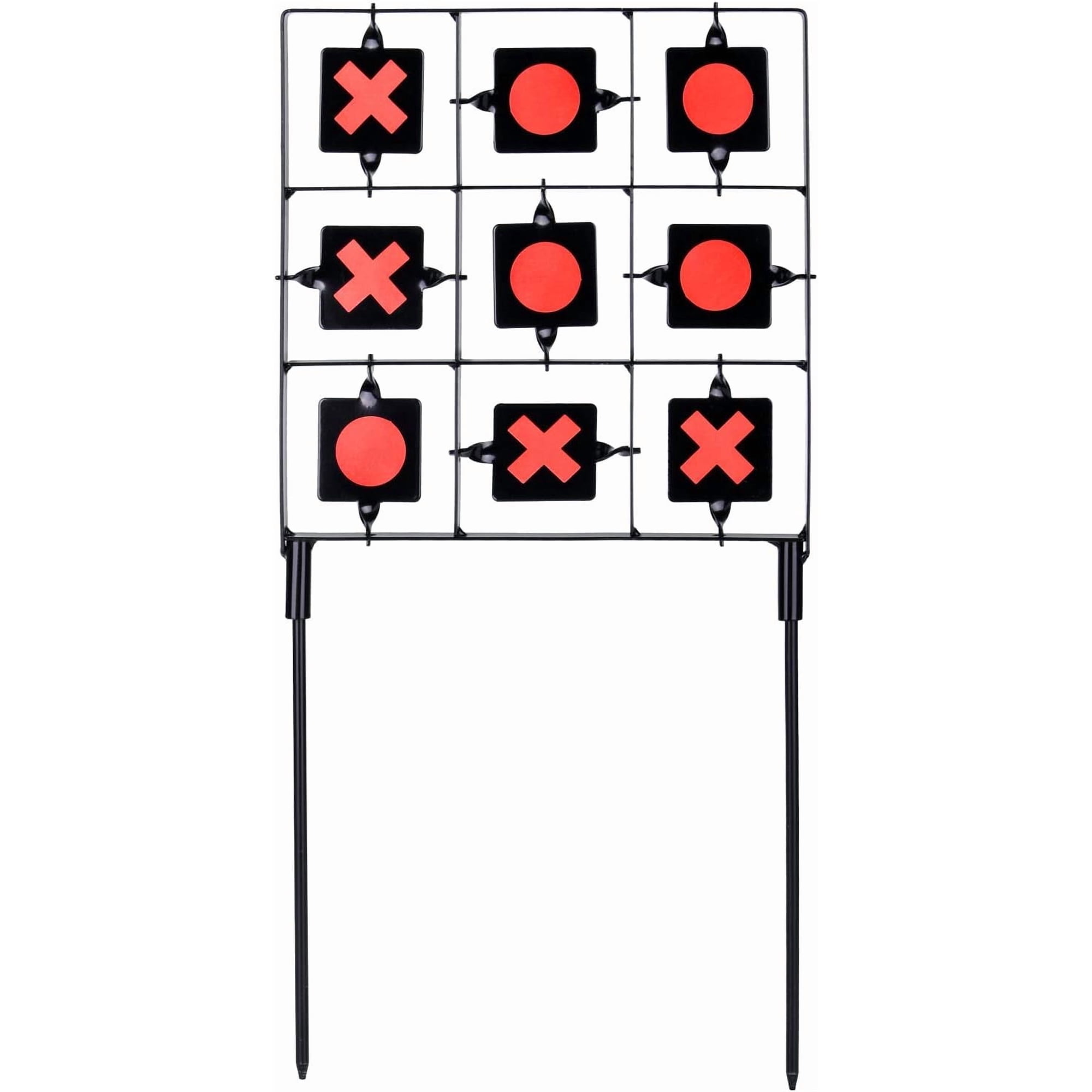 UQSDF-GearOZ Spinning Airsoft Target 18 x9 Pellet Gun Targets Air Rifle Targets Tic-Tac-Toe Designed BB Gun Resetting Shooting Target Stand for Outdoor Backyard | Tic-Tac-Toe Designed BB Gun