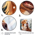 thumbnail image 3 of Designart "Winter Happiness of Labrador Dog" Animals Framed Wall Art Decor - Modern Brown Dog Hallway Framed Wall Art Decor, 3 of 6