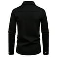 thumbnail image 3 of YFNNUP Mens Slim Fit Dress Shirts Wrinkle Free Formal Wedding Long Sleeve Button Down Shirts, 3 of 6