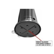 AZ Patio Heaters Outdoor Two-Toned Patio Heater in Stainless Steel and Hammered Silver