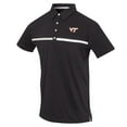 thumbnail image 2 of Men's Black Virginia Tech Hokies Color Blocked Stretch Polo, 2 of 3