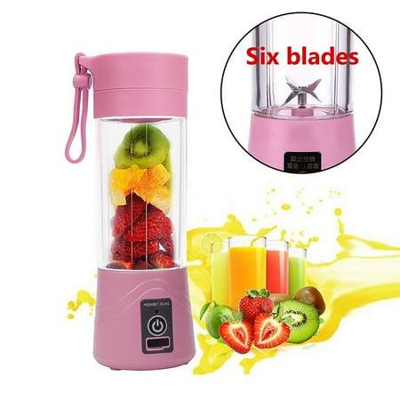 

380ml Portable USB Electric Fruit Juicer Smoothie Maker Shaker Bottle