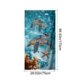 thumbnail image 3 of Microfiber Beach Towel Turtle Print 170 x 75 cm, Fast-Drying Super Absorbent Polyester Bath Towel for Swimming Surfing Multicolor, 1 Pack, 3 of 6
