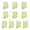 Green, variant on 10 Pack Multi Purpose Trading Card Dividers For Organization And Compact Carrying