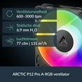 thumbnail image 3 of ARCTIC ACFRE00184A Liquid Freezer III Pro 360 A-RGB AIO CPU Cooler, Water Cooling 38 mm Radiator, AMD AM5/AM4, Intel LGA1851/1700 (Black), 3 of 9