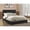 Black 52, variant on Sturdy Black Full Platform Bed with Heavy Gauge Steel Frame, No Box Spring Needed, 750 lbs Capacity, 52x73x16 inches