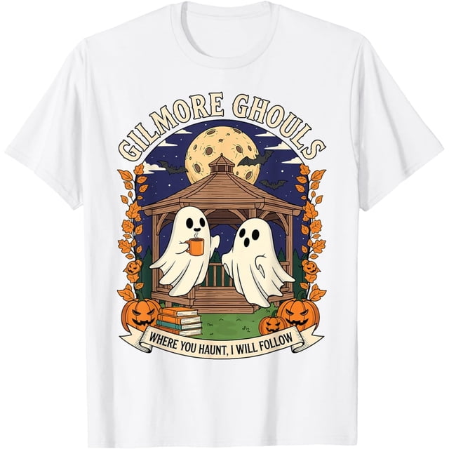 Gilmore Ghouls Where You Haunt I Will Follow - Camiseta fantasma de Halloween