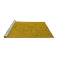 thumbnail image 2 of Ahgly Company Machine Washable Indoor Rectangle Oriental Yellow Industrial Area Rugs, 5' x 7', 2 of 4