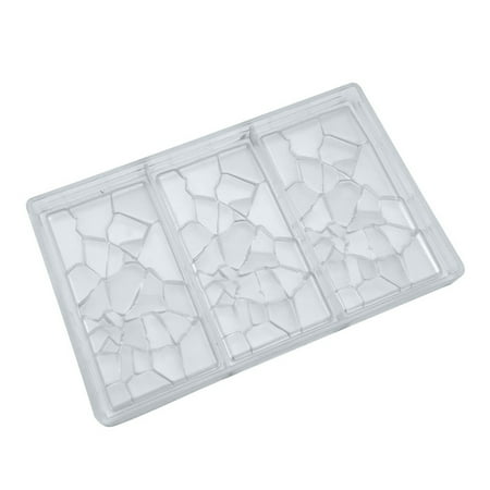 

Yoone Eye-catching Chocolate Mold Smooth Wall PC Crack Style Exquisite Baking Mould for Home