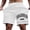 White, variant on Men's Street Style Letter Print Casual Shorts Slight Stretch Polyester