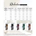 thumbnail image 2 of DOKOTOO Womens Corduroy Pants Elastic High Waist Pull on Pants Casual Flare Long Trousers, 2 of 7
