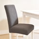 thumbnail image 5 of Fundas elásticas para sillas de comedor | Fundas de poliéster elástico | Protección 360° para el comedor | Encajan en sillas semicirculares | Suave, lavable, duradero | Gris, gris oscuro, caqui, 5 of 6
