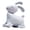 Grey, variant on Rabbit Balloon Party Themed Scene Layout Lovely Cartoon Animal Inflatable Toy Ornament 4D Standing Easter Bunny Aluminum Foil Balloon Party Decoration