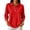 225#Red, variant on Women's Polo Shirts 3/4 Sleeve Button Down Collared Solid Golf Casual Office Basic Tops Green XL